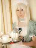 Cosplay C78 longphoto white hair sexy Japanese maid(2)